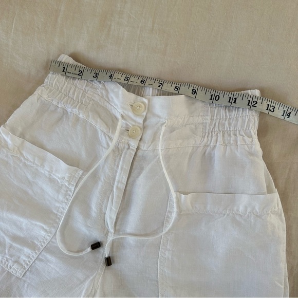 WRAP 100% Linen Shorts US 4 - Picture 6 of 8